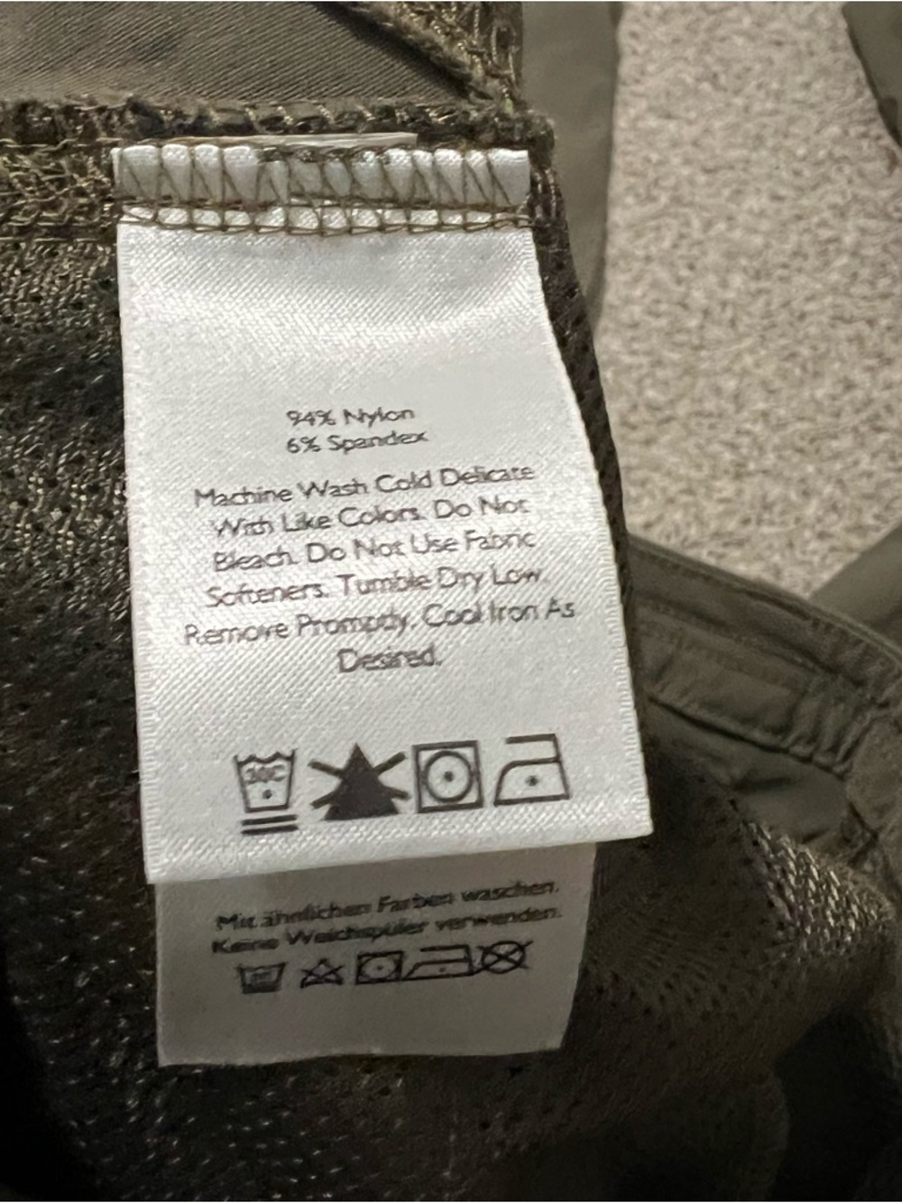 Eddie Bauer Women’s Nylon Blend Olive First Ascent Cargo Hiking Pants Sz 10 - Picture 9 of 13